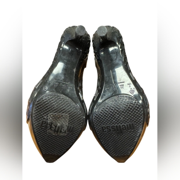 Melissa + Jean Paul Gaultter NWT Heel Cut Out Black Ankle boot Size 7 - Picture 7 of 7